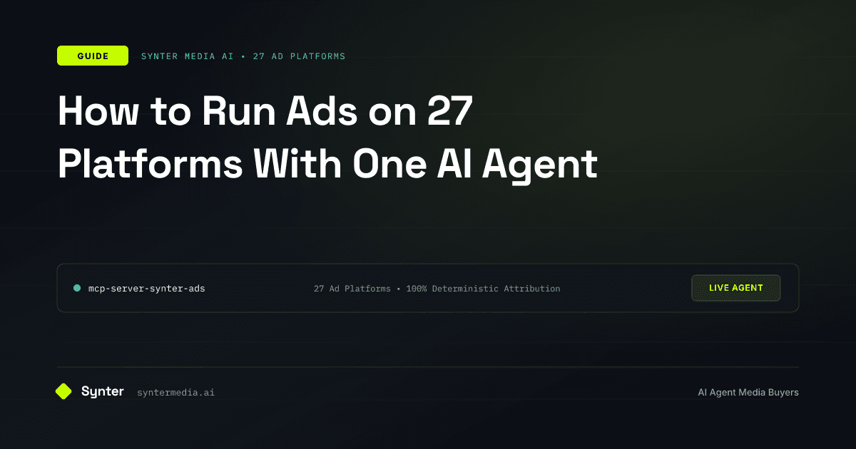 How to Run Ads on 27 Platforms With One AI Agent