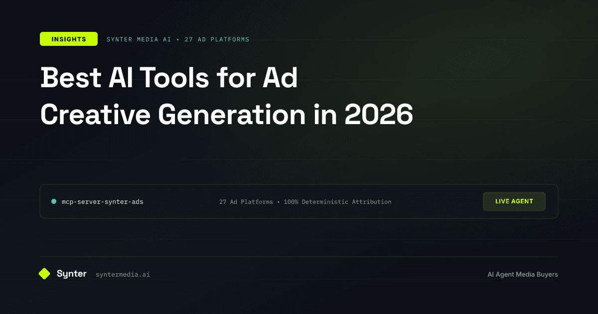 Best AI Tools for Ad Creative Generation in 2026