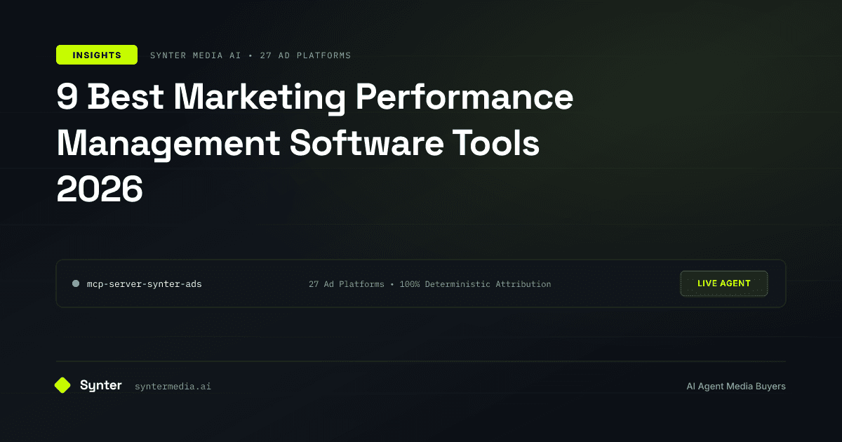 9 Best Marketing Performance Management Software Tools 2026