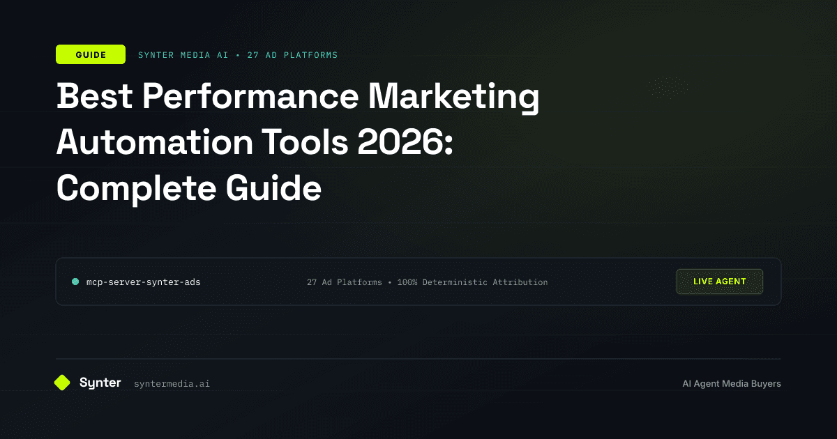 Best Performance Marketing Automation Tools 2026: Complete Guide