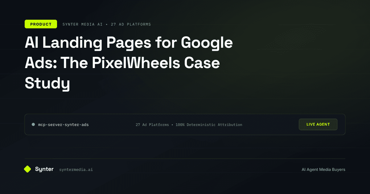 AI Landing Pages for Google Ads: The PixelWheels Case Study
