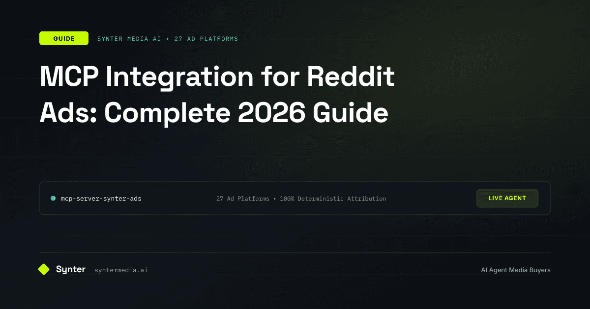 MCP Integration for Reddit Ads: Complete 2026 Guide