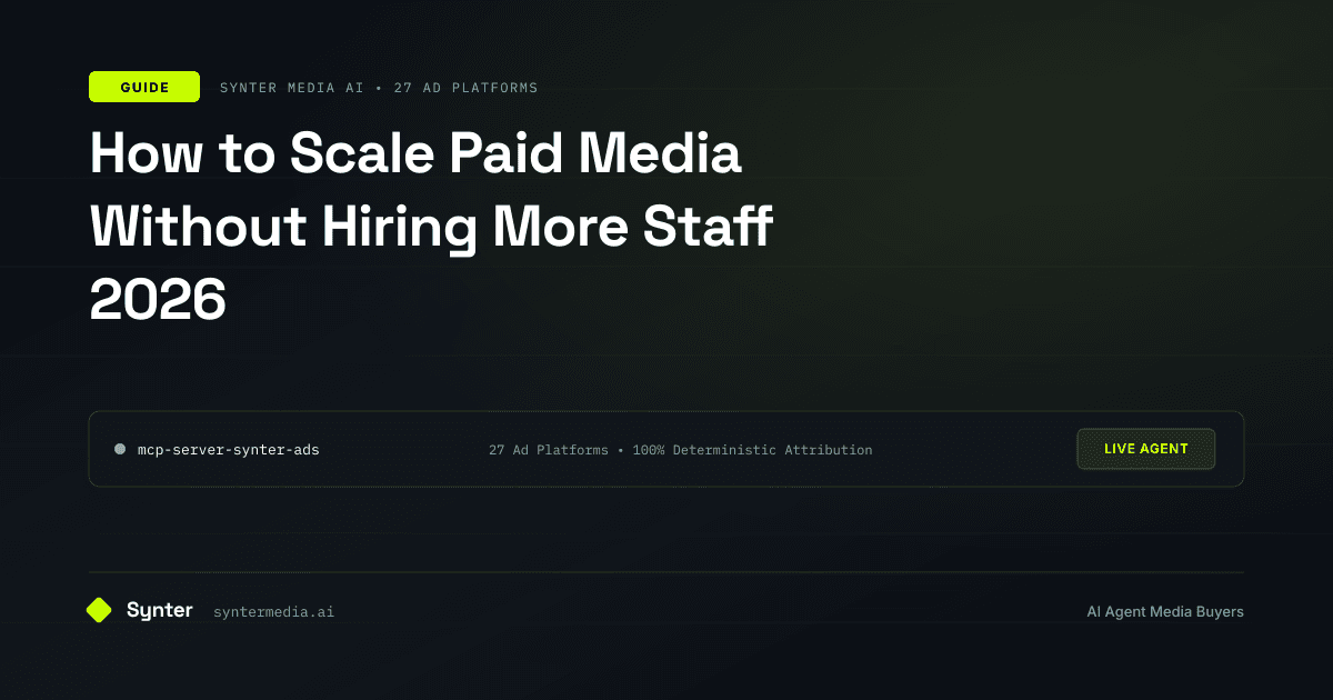How to Scale Paid Media Without Hiring More Staff 2026