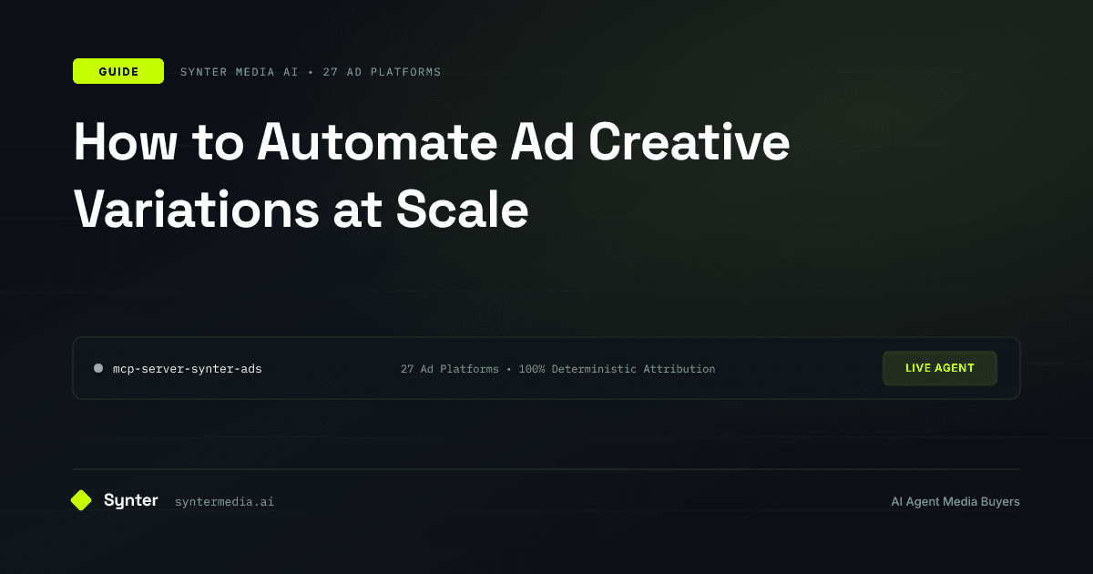 How to Automate Ad Creative Variations at Scale
