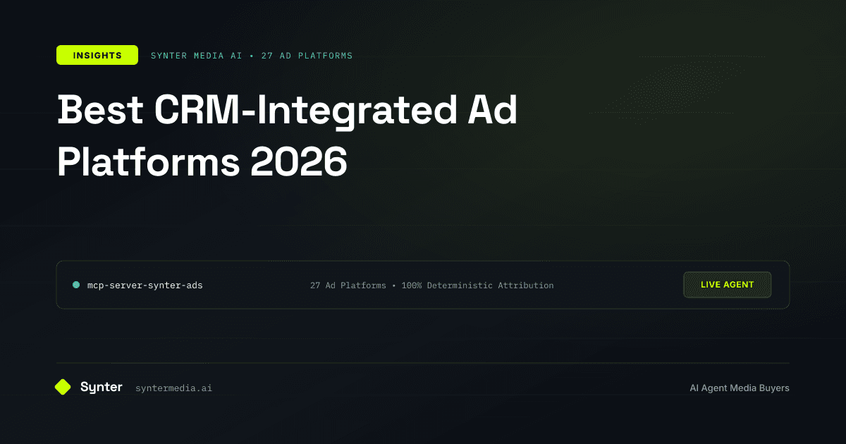 Best CRM-Integrated Ad Platforms 2026