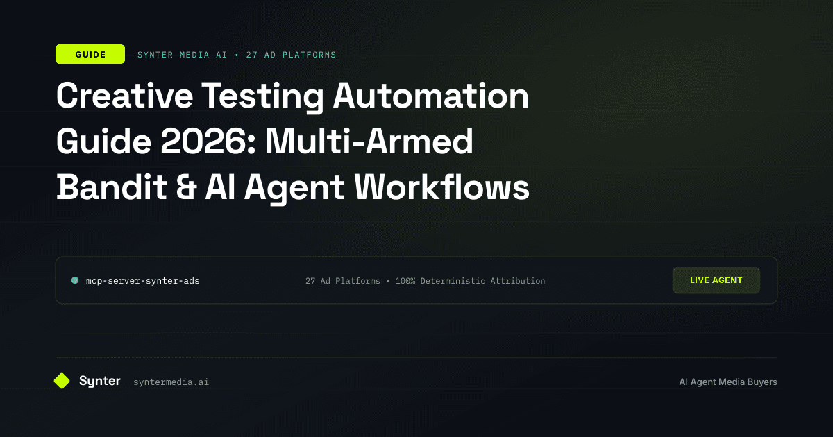 Creative Testing Automation Guide 2026: Multi-Armed Bandit & AI Agent Workflows