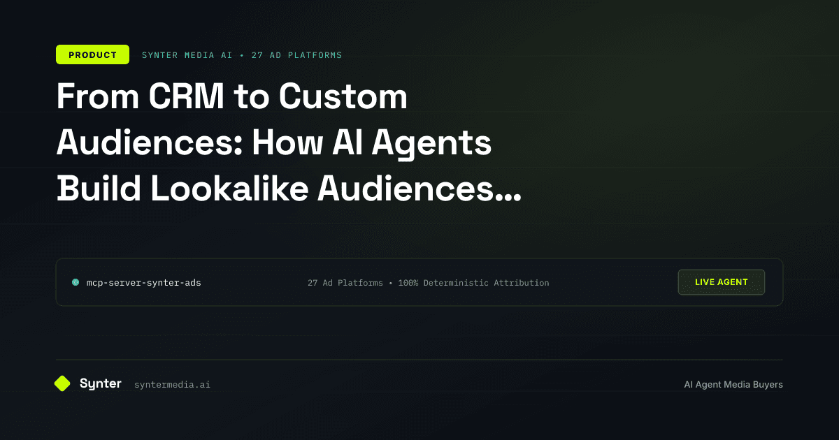 From CRM to Custom Audiences: How AI Agents Build Lookalike Audiences Automatically