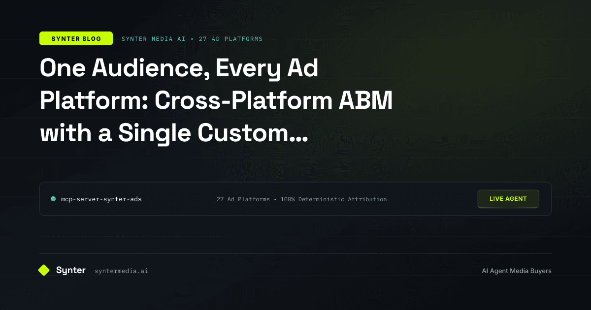 One Audience, Every Ad Platform: Cross-Platform ABM with a Single Custom Audience Seed