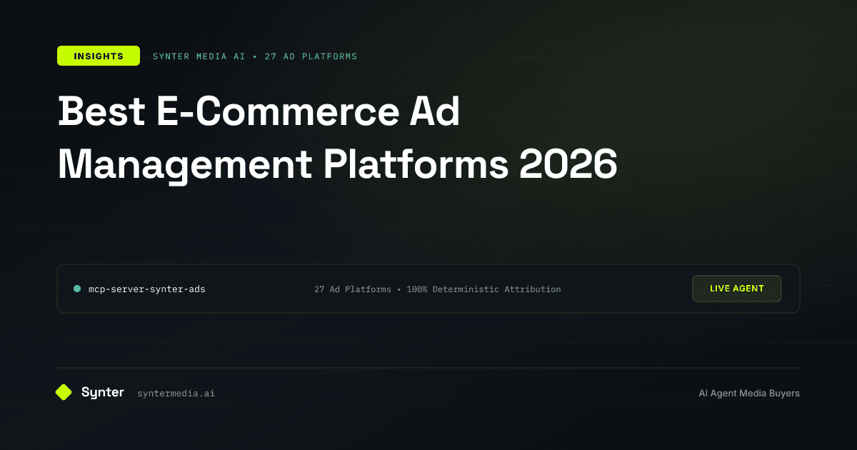 Best E-Commerce Ad Management Platforms 2026