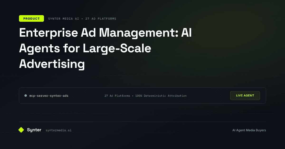 Enterprise Ad Management: AI Agents for Large-Scale Advertising