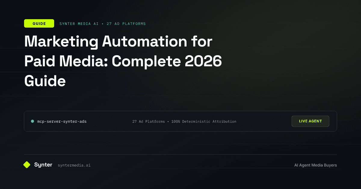Marketing Automation for Paid Media: Complete 2026 Guide