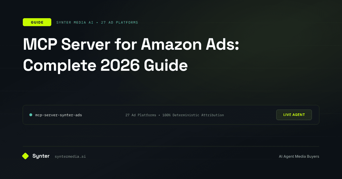 MCP Server for Amazon Ads: Complete 2026 Guide