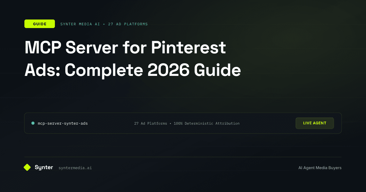MCP Server for Pinterest Ads: Complete 2026 Guide