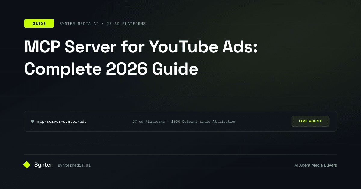MCP Server for YouTube Ads: Complete 2026 Guide