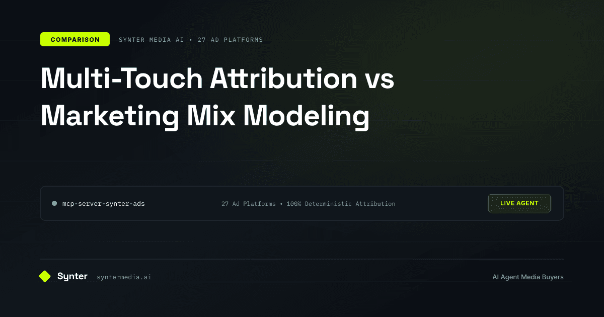 Multi-Touch Attribution vs Marketing Mix Modeling