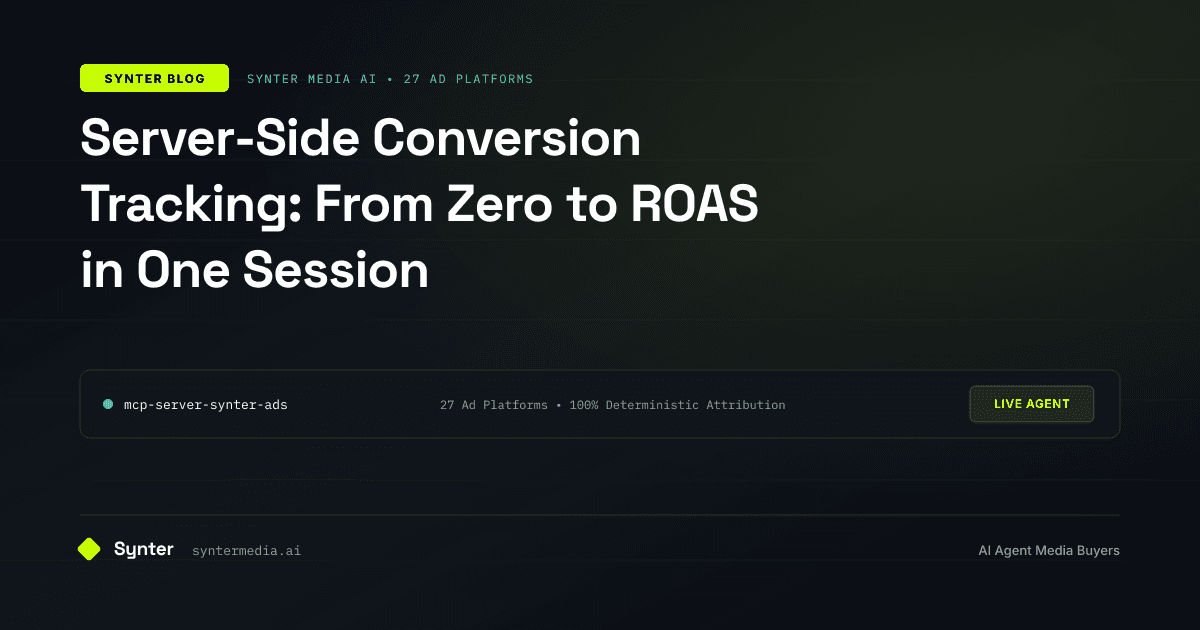 Server-Side Conversion Tracking: From Zero to ROAS in One Session
