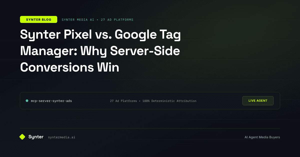 Synter Pixel vs. Google Tag Manager: Why Server-Side Conversions Win