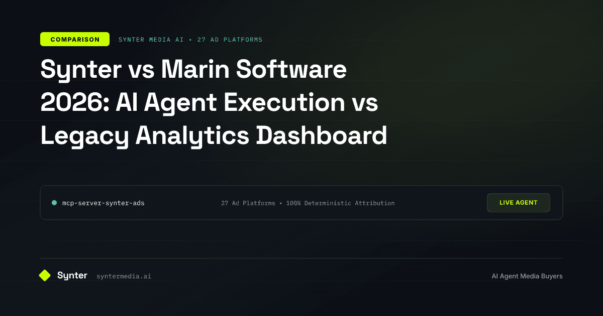 Synter vs Marin Software 2026: AI Agent Execution vs Legacy Analytics Dashboard